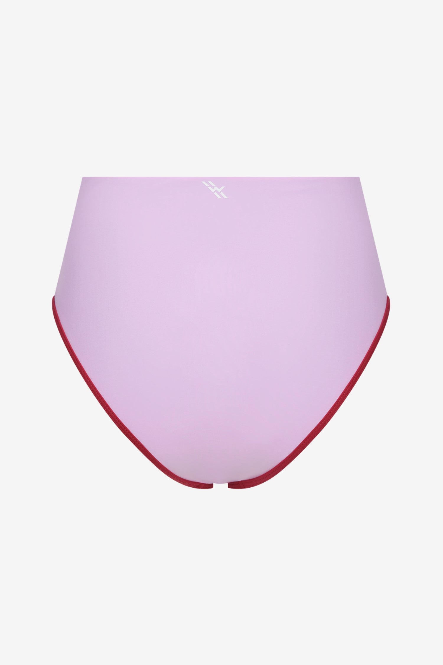 Bikini Bottom High Waist ― Lilac / Red
