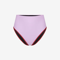 Bikini Bottom High Waist ― Lilac / Red
