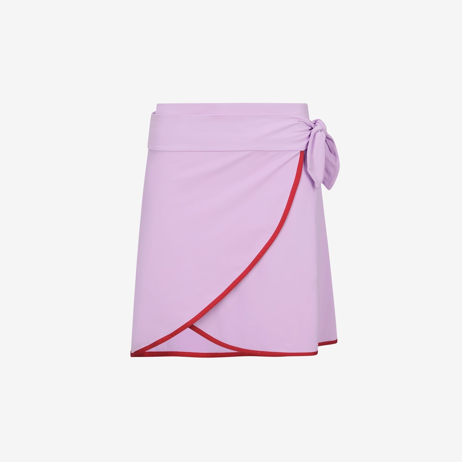 Wrap Skirt ― Lilac / Red