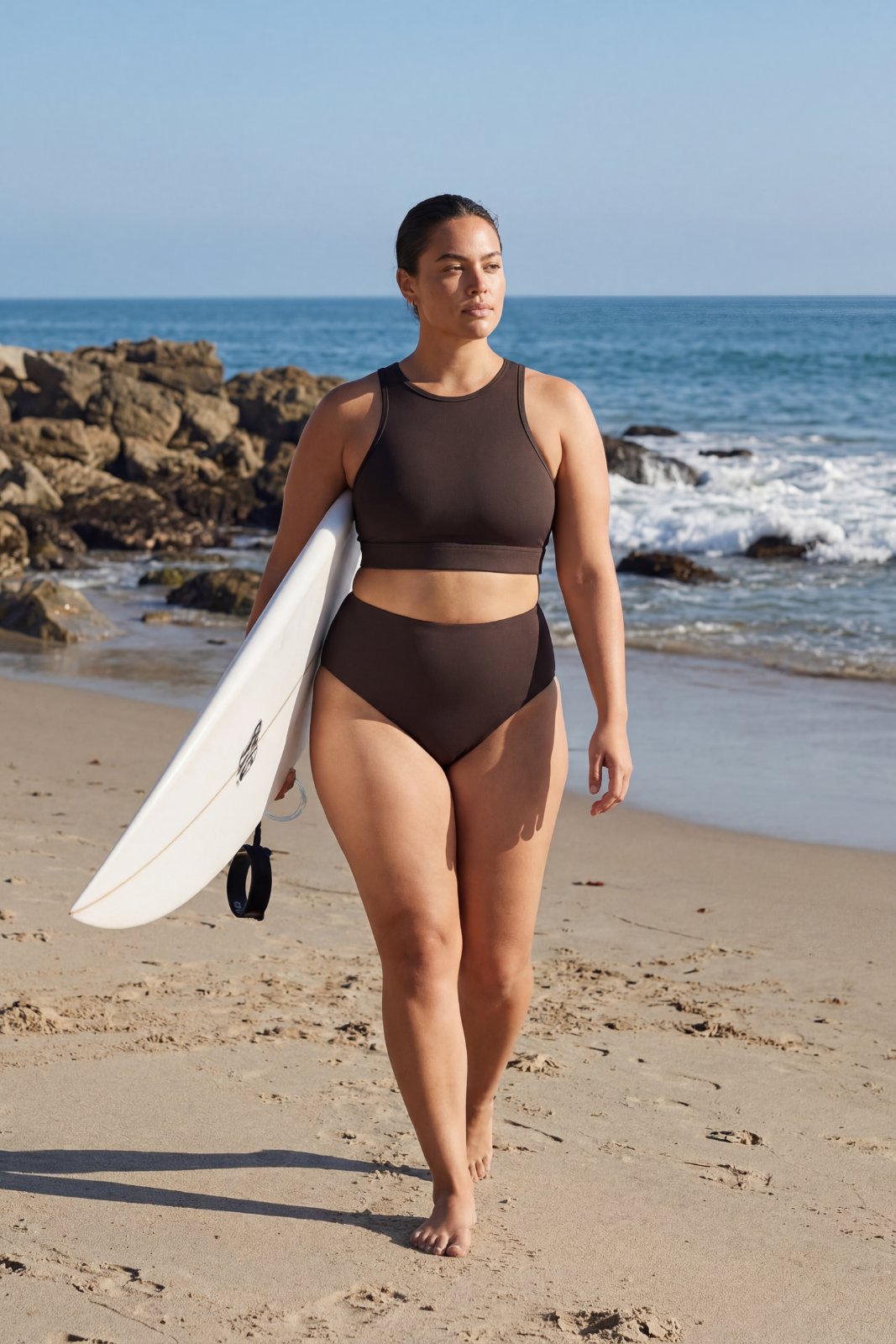 Bikini Bottom High Waist ― Coffee