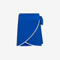 Wrap Skirt ― Blue / White
