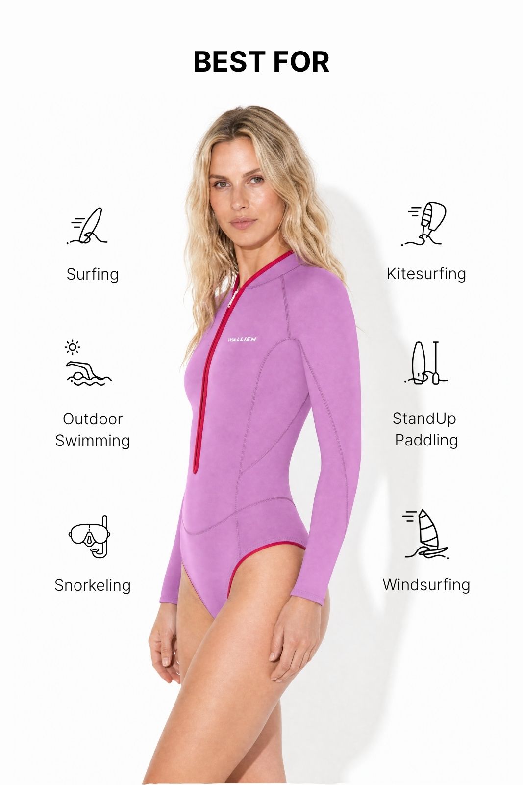 Horizonia Yulex® Springsuit Wetsuit ― Pink