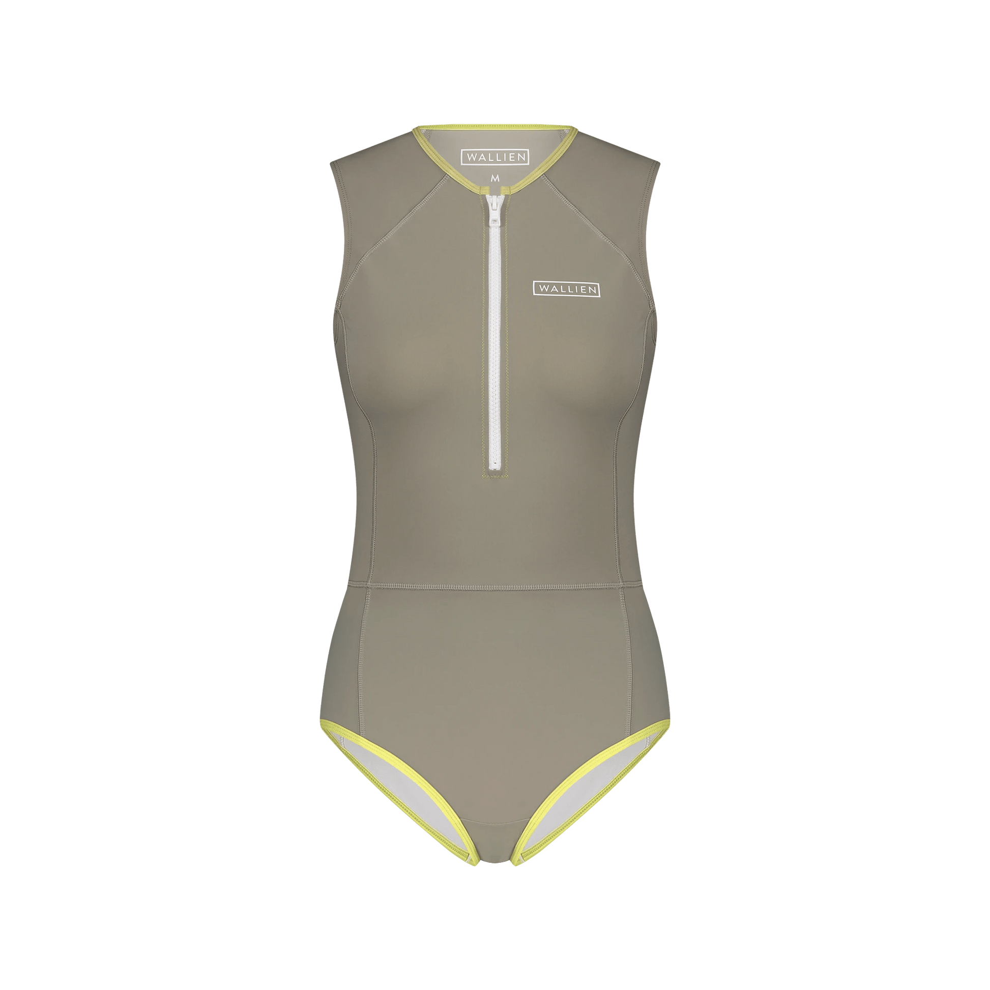 Women s One Piece Swimsuit for Water Sports Beige WALLIEN